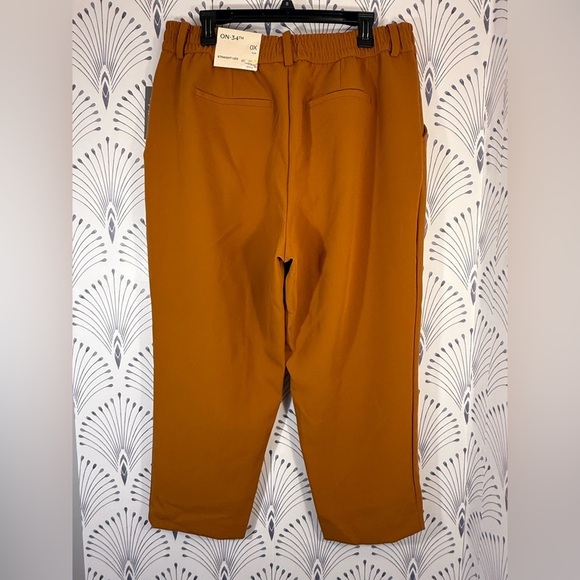 On 34th Caramel pull on work pants - Picture 3 of 4